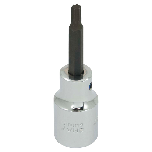 Socket, Torx&reg;, T-27 x 3" L, 1/2" Square Drive Drive M & M Nord Ouest Inc