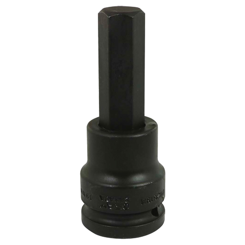 Impact Bit Socket, Hex, 19 mm x 3/4" Drive M & M Nord Ouest Inc