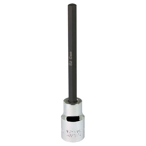 Extra Long Bit  Socket, 6 mm x 4" L, 3/8" Drive M & M Nord Ouest Inc