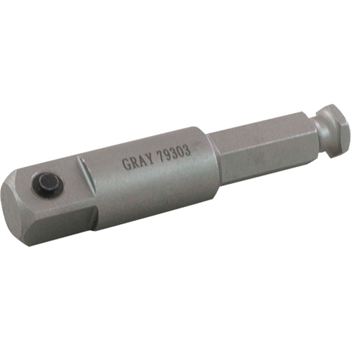 Male Hex Extension, 1/2" Drive, 2-1/5" L M & M Nord Ouest Inc