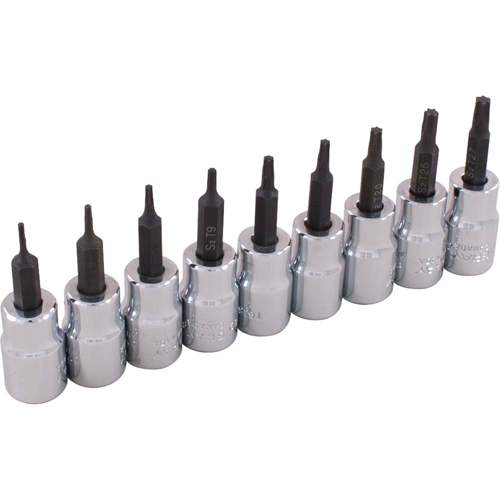 Socket Set, Torx&reg;, 3/8" Drive, 9 Pcs M & M Nord Ouest Inc