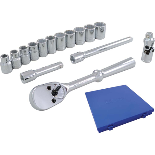 Socket & Attachment Set, 15 Pcs, 3/8" Drive Size M & M Nord Ouest Inc