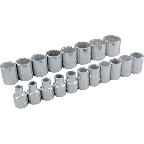 Jeu de douilles, 19 Mcx, Prise de 3/8" M & M Nord Ouest Inc
