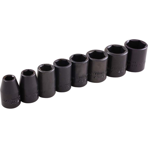 Jeu de douilles, 8 Mcx, Chocs, Prise de 3/8" M & M Nord Ouest Inc