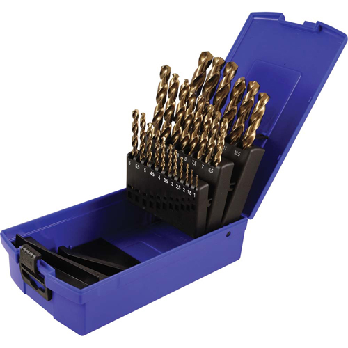 Drill Bit Set, 25 Pieces, High Speed Cobalt M & M Nord Ouest Inc