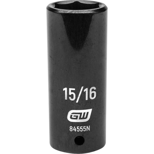 Socket, Impact, 15/16", 1/2" Drive, 6 Points, Deep M & M Nord Ouest Inc