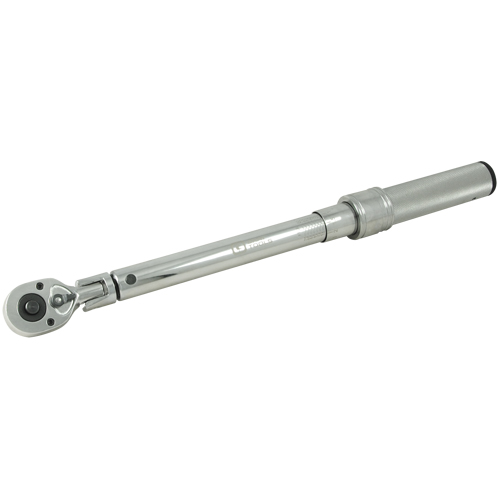 Heavy-Duty Micro-Adjustable Torque Wrench, Click, 3/8" Square Drive, 10 - 80 ft-lbs. M & M Nord Ouest Inc