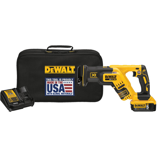 Ensemble de scie alternative compacte sans balais Max XR, 20 V, Lithium-ion Bloc-pile, 0-2900 coups/min M & M Nord Ouest Inc
