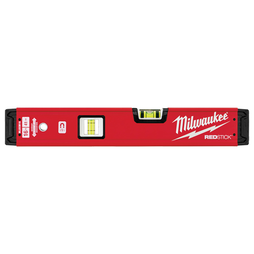 Niveau Redstick, Boîte, 1,33' lo, Acier, 2, Magn&eacute;tique M & M Nord Ouest Inc