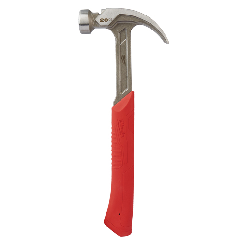 Curved Claw Smooth-Face Hammer, 20 oz., Solid Steel Handle, 14" L M & M Nord Ouest Inc