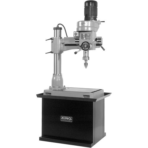 Radial Drilling Machine, 1/2" Chuck, 5 Speed(s), 21-5/8" W X 19-5/8" L, #3 Morse M & M Nord Ouest Inc