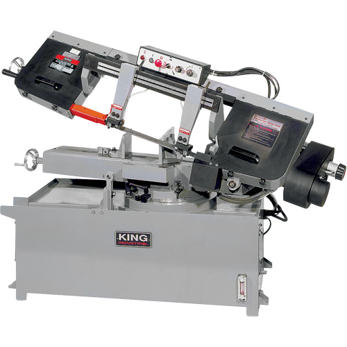 Scie &agrave; ruban pivotante pour la coupe du m&eacute;tal, Horizontal, Capacit&eacute; de coupe Rectangle 9" x 18" M & M Nord Ouest Inc