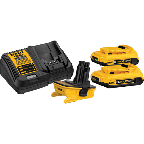 Battery Adapter Kit, Lithium-Ion, 20 V, 2.0 Ah M & M Nord Ouest Inc