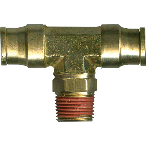 Raccord en T pivotant, Laiton, 3/8" x 1/4" M & M Nord Ouest Inc