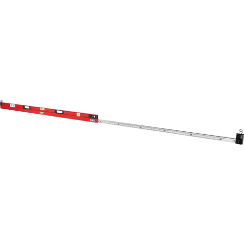 Niveau extensible RedStick, Poutre en I, 12' lo, Aluminium, 3, Magn&eacute;tique M & M Nord Ouest Inc