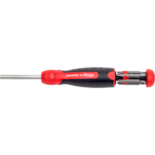 Ratcheting Tamperproof Screwdriver, 8-1/2" L, Cushion Grip Handle M & M Nord Ouest Inc