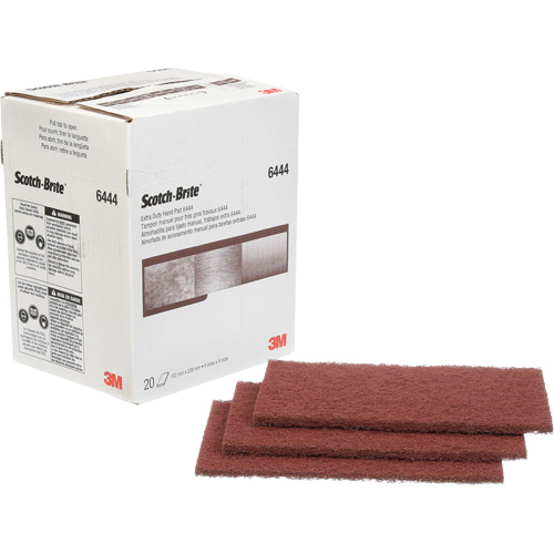 Scotch-Brite Extra-Duty Hand Pad, Aluminum Oxide, 9" x 6", Fine Grit M & M Nord Ouest Inc