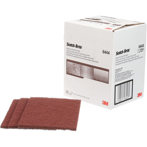 Scotch-Brite Extra-Duty Hand Pad, Aluminum Oxide, 9" x 6", Fine Grit M & M Nord Ouest Inc