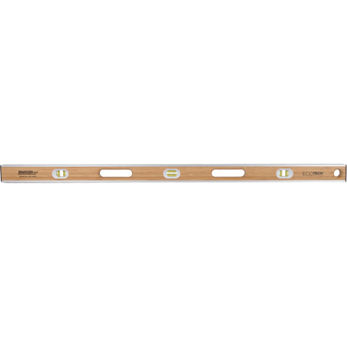 Eco-Tech&reg;  Bamboo Level, I-Beam, 48" L, Wood, 3, Non-Magnetic M & M Nord Ouest Inc