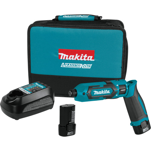 Impact Driver Kit, 1/4", 220 in-lbs Max. Torque, 7.2 V, Lithium-Ion M & M Nord Ouest Inc