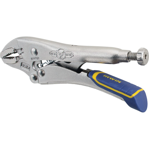 Fast Release Locking Pliers with Wire Cutter, 5" Length, Curved Jaw M & M Nord Ouest Inc