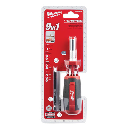 Tournevis &agrave; embouts multiples 9 en 1, 9" lo, Prise Coussin&eacute;e M & M Nord Ouest Inc