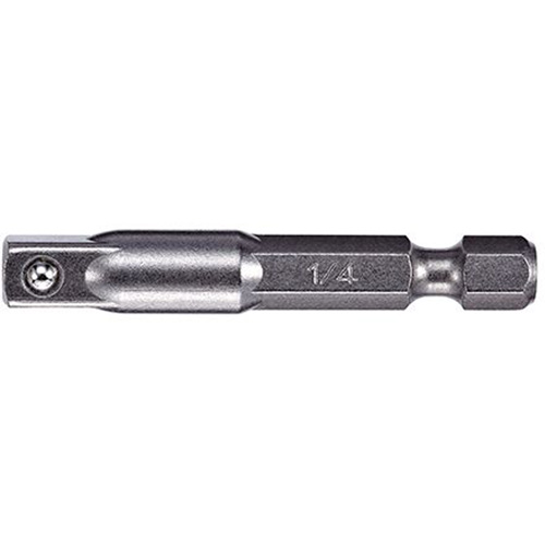 Adapter & Extension, 1/4" Drive Size, 1/4" Male Size, Pin, 4" L M & M Nord Ouest Inc