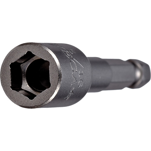 Tourne-&eacute;crou, Embout 1/4", Prise 1/4", 2-9/16" lo, Non magn&eacute;tique M & M Nord Ouest Inc