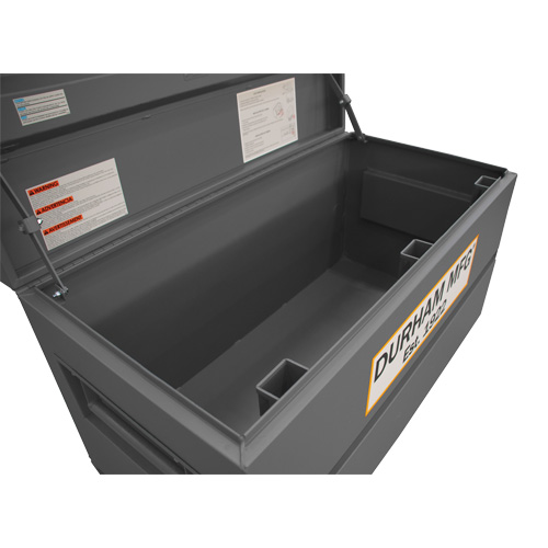 Jobsite Storage Box, 48" x 24" x 27-13/16", Steel, Grey M & M Nord Ouest Inc