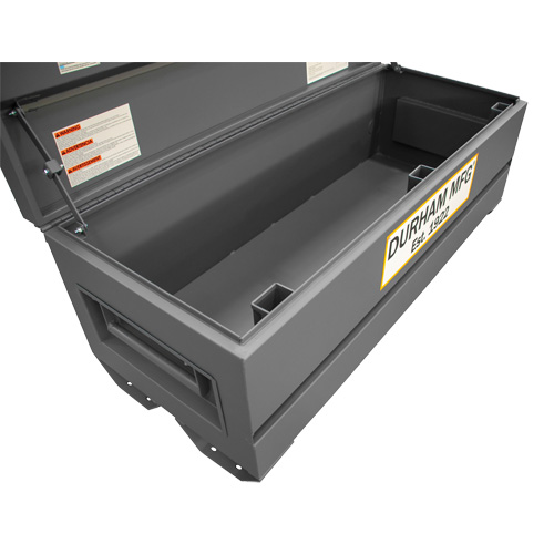 Jobsite Storage Box, 60" x 24" x 22-3/4", Steel, Grey M & M Nord Ouest Inc