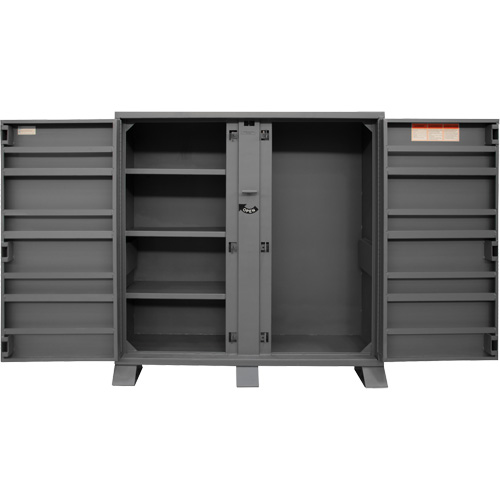 Jobsite Storage Shelving Cabinet, Steel, 47.5 Cubic Feet, Grey M & M Nord Ouest Inc