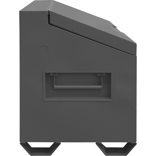 Jobsite Sloped Lid Storage Box, 60" x 30" x 39-3/8", Steel, Grey M & M Nord Ouest Inc