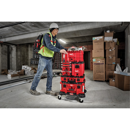 Packout Compact Tool Box, 10" x 16-1/5" x 13", Black/Red M & M Nord Ouest Inc