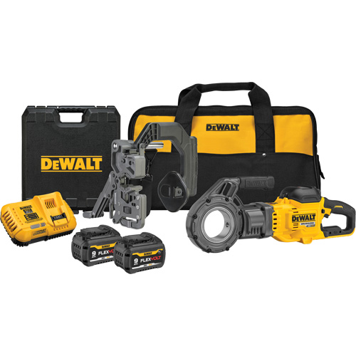 Trousse de fili&egrave;re &agrave; tuyaux sans fil FlexVolt Max*, 30 tr/min, Filetage de la tige 1/2" - 2" M & M Nord Ouest Inc