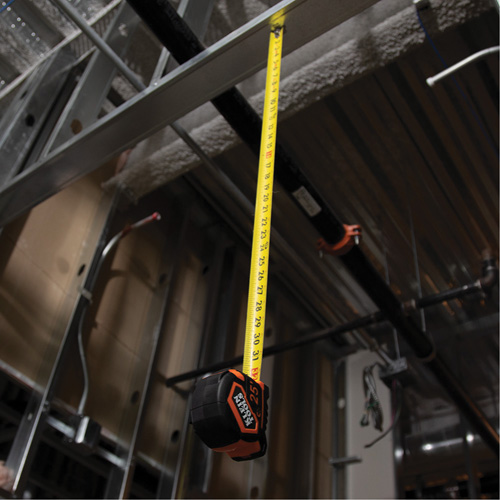 Magnetic Double-Hook Tape Measure, 25', Imperial Graduations M & M Nord Ouest Inc