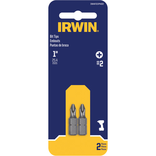 Insert Bits, Phillips, #2, 1/4" Drive M & M Nord Ouest Inc