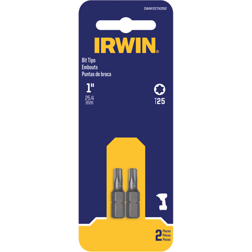Insert Bits, Torx, T-25, 1/4" Drive M & M Nord Ouest Inc