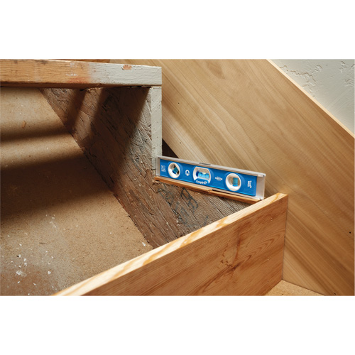 Niveau torpille, 10" lo, Aluminium, 1 fioles, Magn&eacute;tique M & M Nord Ouest Inc