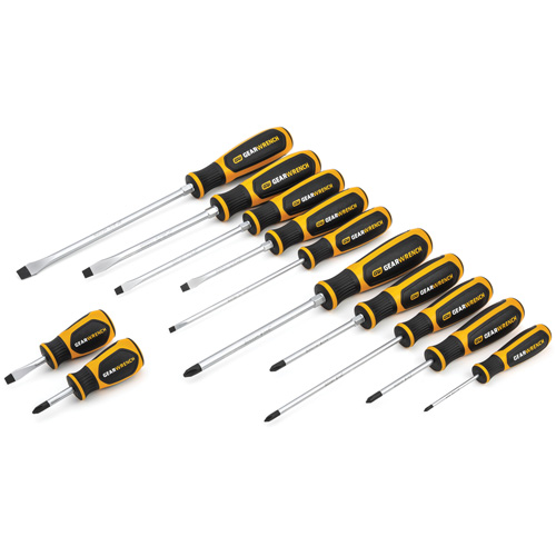 Phillips&reg;/Slotted Dual Material Screwdriver Set, 12 Pcs. M & M Nord Ouest Inc