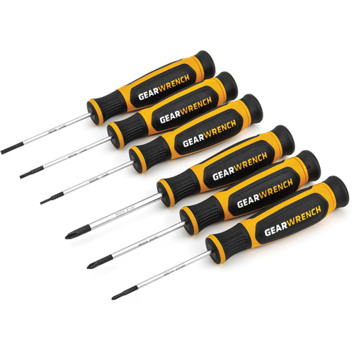 Mini Phillips&reg;/Slotted Dual Material Screwdriver Set, 6 Pcs. M & M Nord Ouest Inc