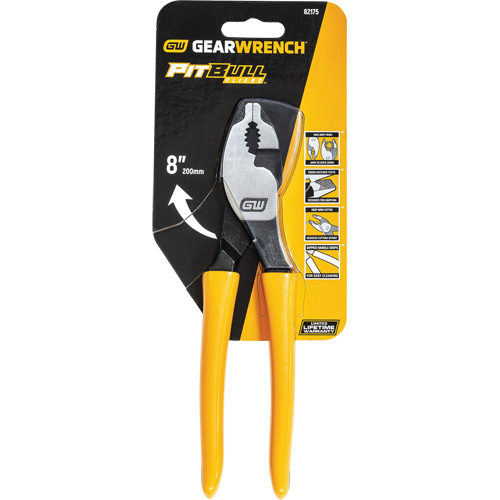 Pitbull Dipped Handle Slip Joint Pliers M & M Nord Ouest Inc