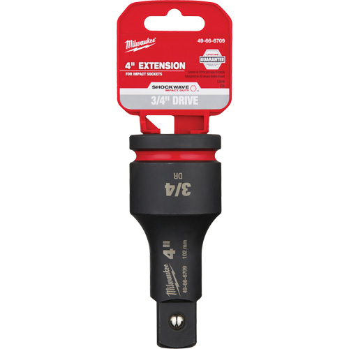 Shockwave Impact Duty Socket Extension, Impact, 3/4" Drive, 4" L M & M Nord Ouest Inc