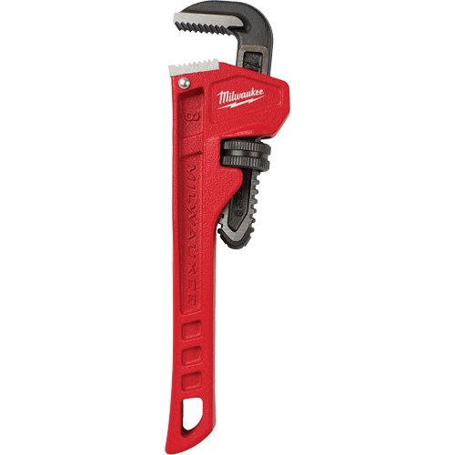 Pipe Wrench, 1" Jaw Capacity, 8" Long, Powder Coated Finish M & M Nord Ouest Inc