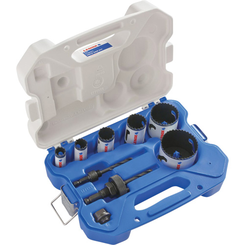 Plumber Bi-Metal Hole Saw Set, 9 Pieces M & M Nord Ouest Inc