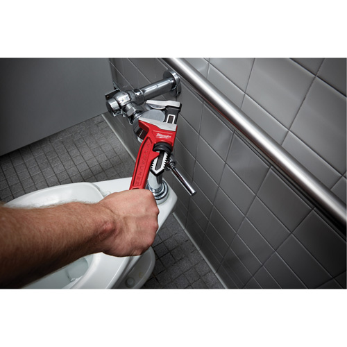 Cl&eacute; &agrave; tuyau &agrave; m&acirc;choires lisses, Cap des m&acirc;choires 2-5/8", Longueur 12", Fini Rev&ecirc;tement en poudre, Prise Ergonomique M & M Nord Ouest Inc