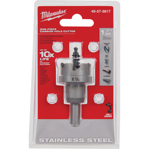 Scies-cloches au carbure monobloc, 1-7/32", Profondeur de la coupe de 3/16" M & M Nord Ouest Inc