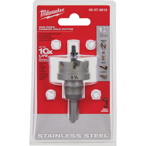 Scies-cloches au carbure monobloc, 1-1/4", Profondeur de la coupe de 3/16" M & M Nord Ouest Inc