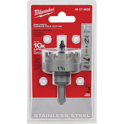 Scies-cloches au carbure monobloc, 1-3/4", Profondeur de la coupe de 3/16" M & M Nord Ouest Inc