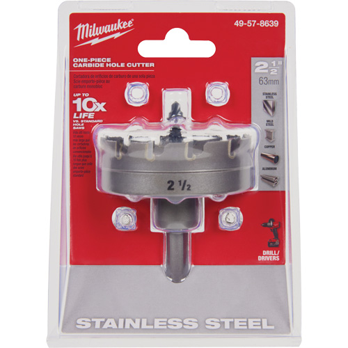 Scies-cloches au carbure monobloc, 2-1/2", Profondeur de la coupe de 3/16" M & M Nord Ouest Inc