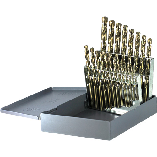 Jeu de forets courts &agrave; usage intensif Drillco, 21 morceaux, Cobalt M & M Nord Ouest Inc